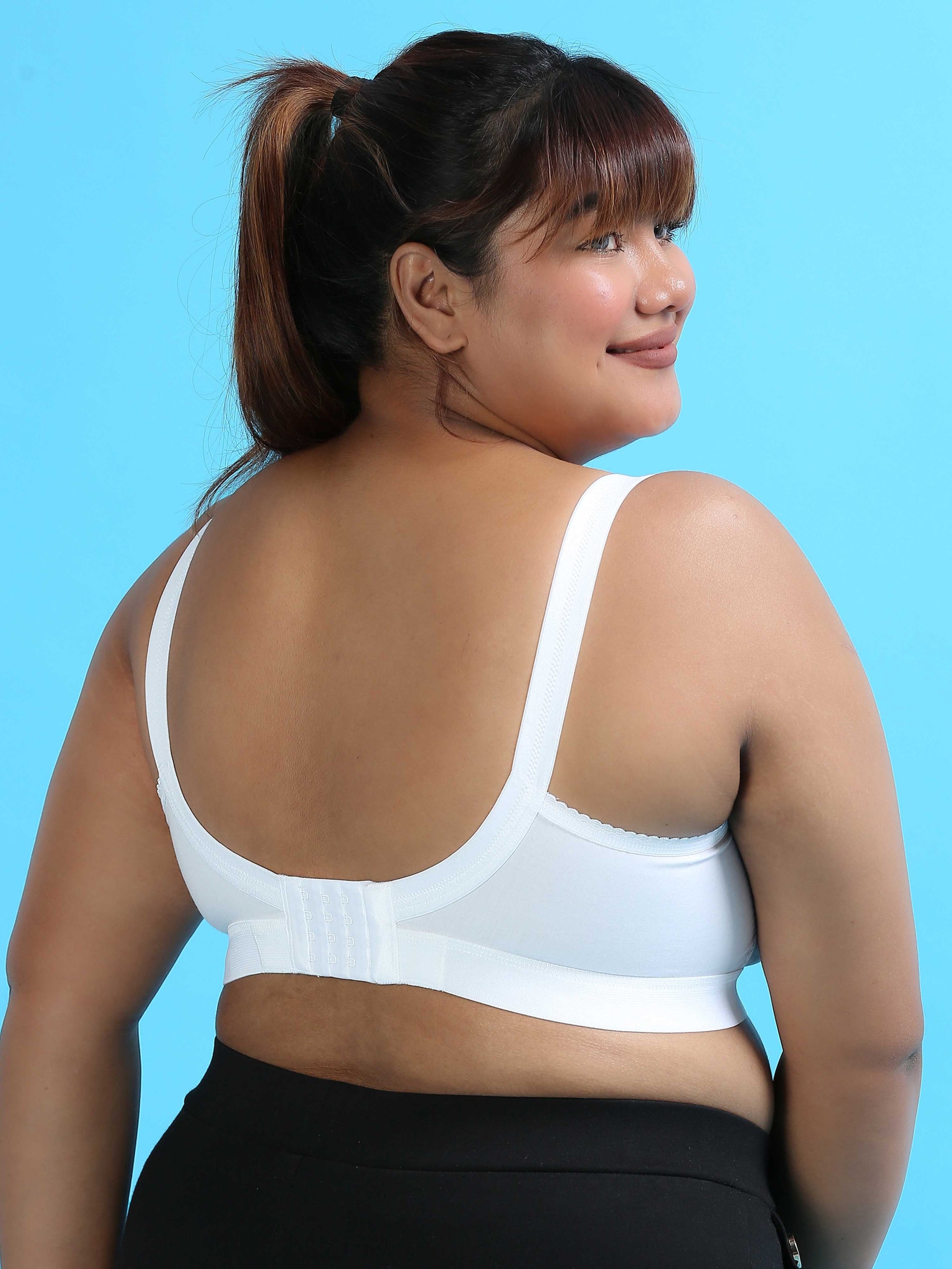 White Double Layered Full Coverage Plus Size Bras